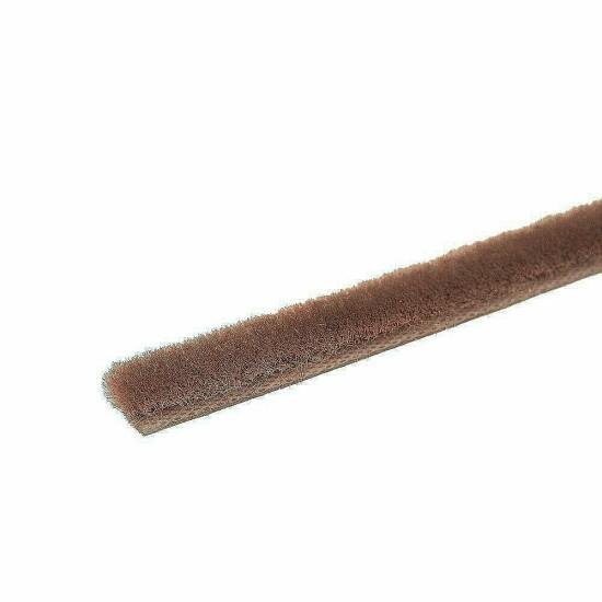 Уплотнитель щёточный самоклеящийся 4Р бежевый