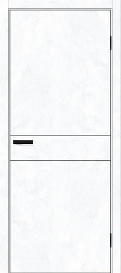 Межкомнатная дверь с экошпоном Браво-0.24.П Snow Art