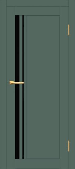 Межкомнатная дверь с экошпоном ДП DIM I-19.1 Seagrass Matt Lacobel Black