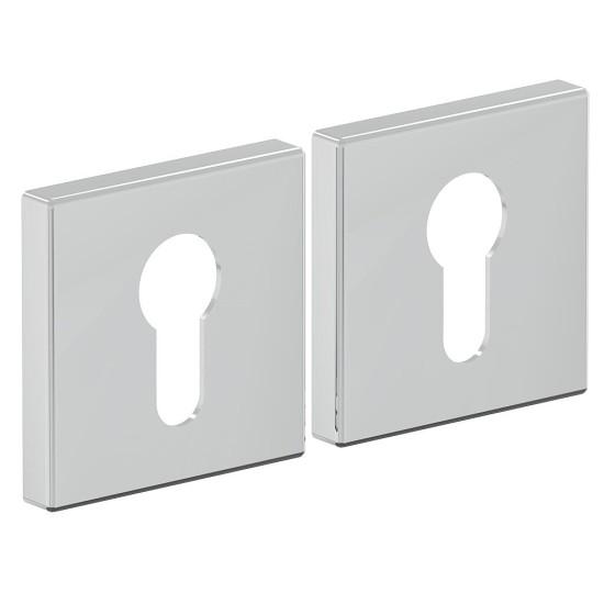 Накладка цилиндровая на квадратной розетке AS-3CL Chrome (Хром)