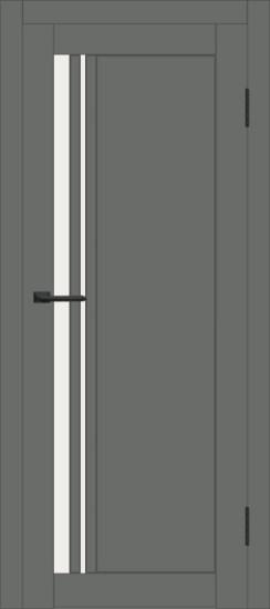 Межкомнатная дверь с экошпоном ДП DIM I-19.1 Graphite Matt Сатинато Белый