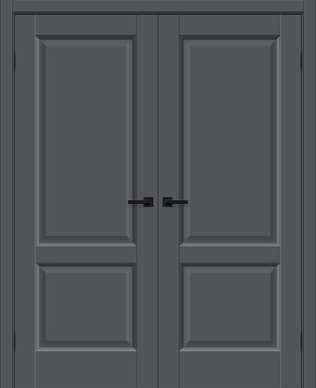 Двойная межкомнатная дверь ПЭТ Неоклассик-32 Stormy Silk