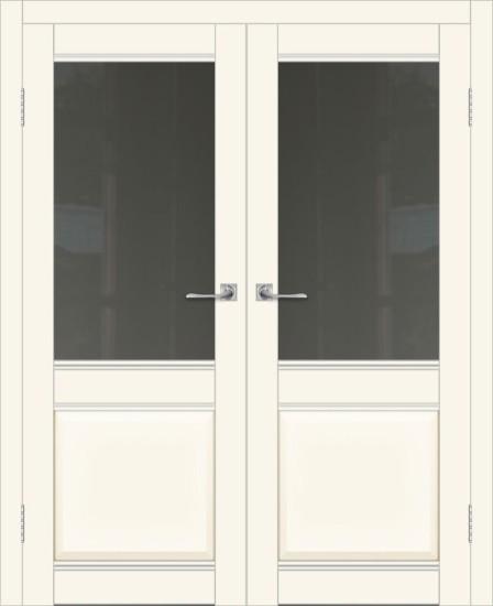 Двойная межкомнатная дверь с экошпоном ДП DIM I-11 Angel Matt Сатинато Графит