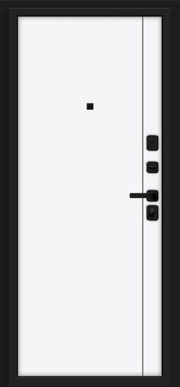 Металлическая дверь Джентл/SBlack Black Shell/White Silk