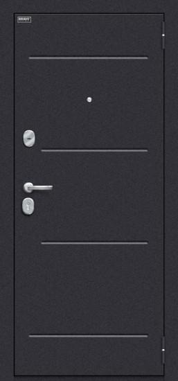 Металлическая дверь Оптим Лайн (66мм) Cappuccino Crosscut