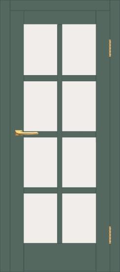 Межкомнатная дверь с экошпоном ДП DIM I-14 Seagrass Matt Сатинато Белый