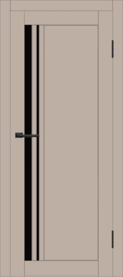 Межкомнатная дверь с экошпоном ДП DIM I-19.1 Dune Matt Lacobel Black