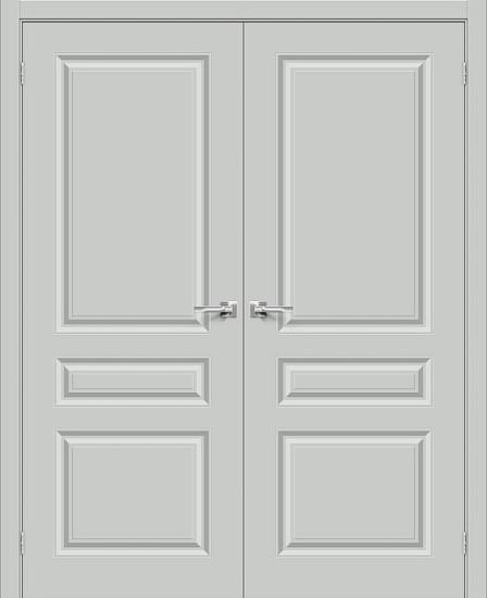 Двойная межкомнатная крашеная дверь Скинни-14 Grace