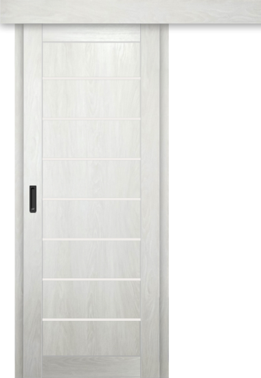 Межкомнатная дверь-купе ДП DIM I-3к Blond Wood / Сатинато Белый