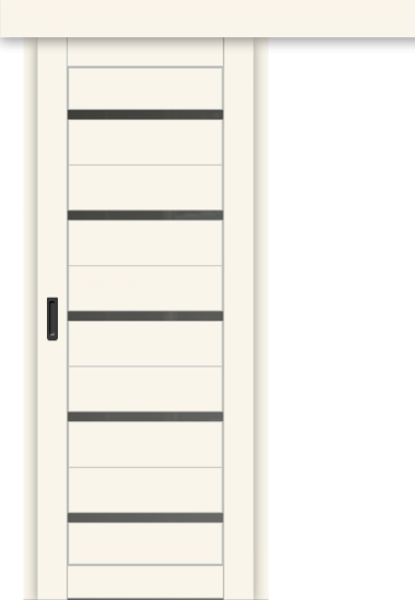 Межкомнатная дверь-купе ДП DIM I-1к Angel Matt / Сатинато Графит