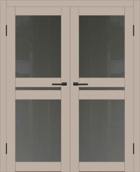 Двойная межкомнатная дверь с экошпоном ДП DIM I-7 Dune Matt Сатинато Графит