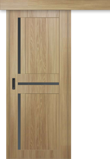 Межкомнатная дверь-купе ДП DIM I-5.1к Sandy Wood / Сатинато Графит