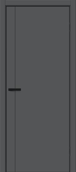 Межкомнатная дверь ПЭТ Браво-0.10.П Stormy Silk / Black Silk