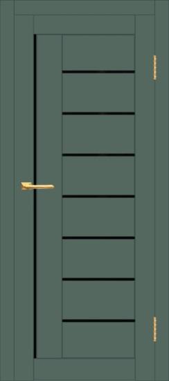 Межкомнатная дверь с экошпоном ДП DIM I-17 Seagrass Matt Lacobel Black