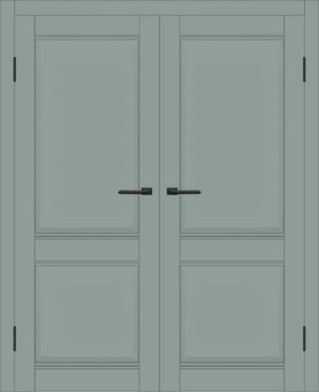 Двойная межкомнатная дверь с экошпоном ДП DIM I-10 Gloomy sky Matt