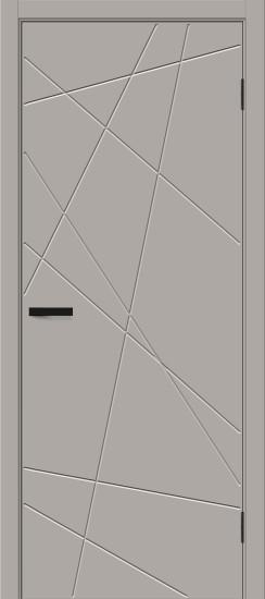 Межкомнатная дверь с покрытием винил Граффити-5.Д Grey Pro