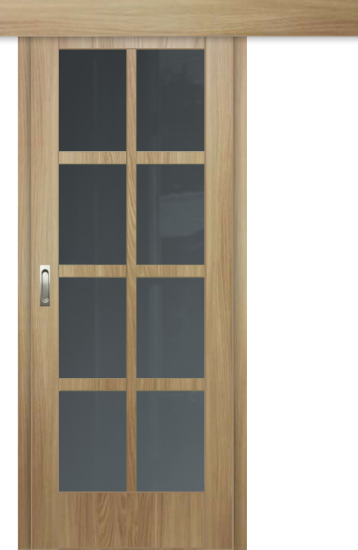 Межкомнатная дверь-купе ДП DIM I-14к Sandy Wood Сатинато Графит