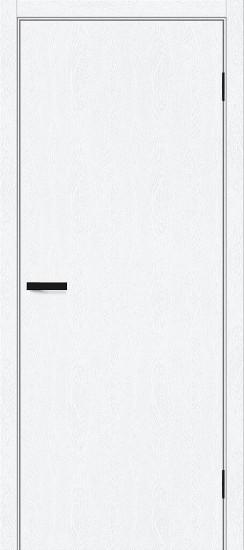 Межкомнатная дверь ПЭТ Браво-0.П White Silkwood