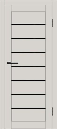 Межкомнатная дверь с экошпоном ДП DIM I-3 Silk Matt Lacobel Black