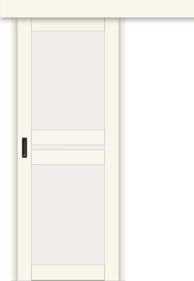 Межкомнатная дверь-купе ДП DIM I-7к Angel Matt / Сатинато Белый