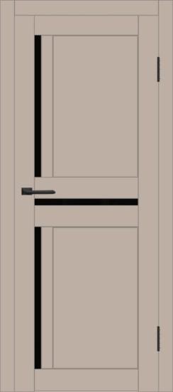 Межкомнатная дверь с экошпоном ДП DIM I-5.1 Dune Matt Lacobel Black