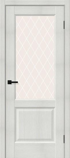 Межкомнатная дверь с экошпоном Неоклассик-33 Bianco Melinga/White Crystal