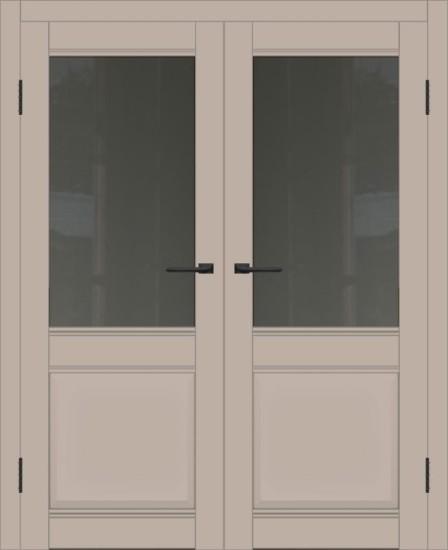 Двойная межкомнатная дверь с экошпоном ДП DIM I-11 Dune Matt Сатинато Графит