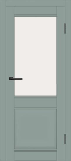 Межкомнатная дверь с экошпоном ДП DIM I-11 Gloomy sky Matt Сатинато Белый