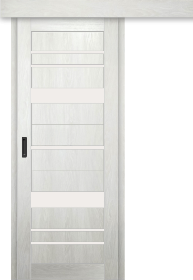 Межкомнатная дверь-купе ДП DIM I-16к Blond Wood / Сатинато Белый