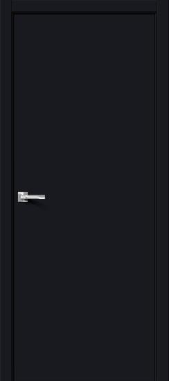 Межкомнатная дверь с покрытием винил Браво-0 Total Black