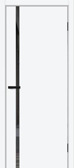Межкомнатная дверь ПЭТ Браво-0.40.П White Silk / Mirox Grey