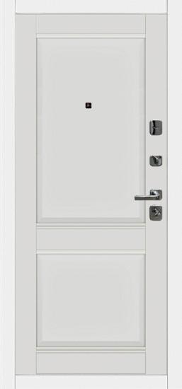 Входная дверь OIKO ACOUSTIC Grafika-2 White/DIM I-10 Smoky Matt