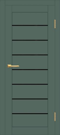 Межкомнатная дверь с экошпоном ДП DIM I-3 Seagrass Matt Lacobel Black