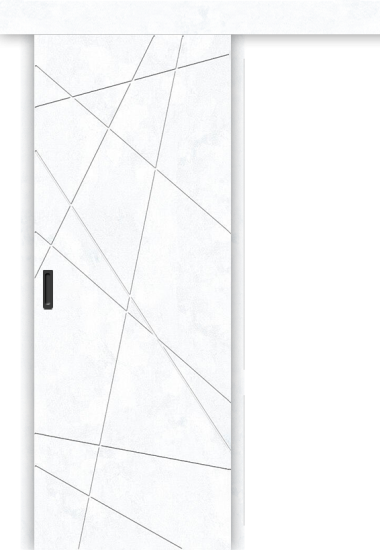Межкомнатная дверь-купе Граффити-5.Дк Snow Art