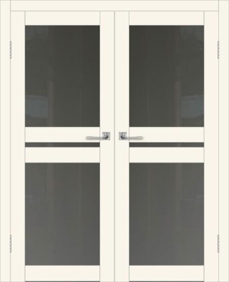 Двойная межкомнатная дверь с экошпоном ДП DIM I-7 Angel Matt Сатинато Графит