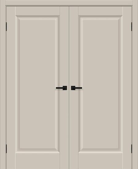 Двойная межкомнатная дверь ПЭТ Неоклассик-30 Cream Silk