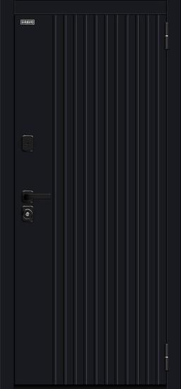 Металлическая дверь Вижн/SBlack Black Shell/White Silk