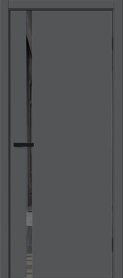 Межкомнатная дверь ПЭТ Браво-0.40.П Stormy Silk / Mirox Grey