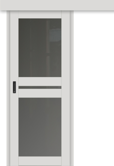 Межкомнатная дверь-купе ДП DIM I-7к Smoky Matt / Сатинато Графит