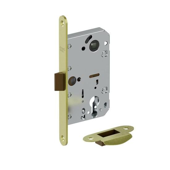 Замок врезной пластиковый язычок LP-3-CL SGold (МатЗолото)