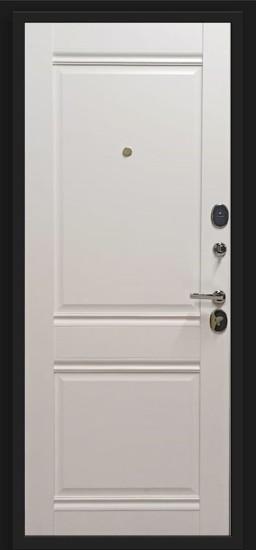 Металлическая дверь Некст Kale Букле чёрное/Off-white Правая. Выставочный образец