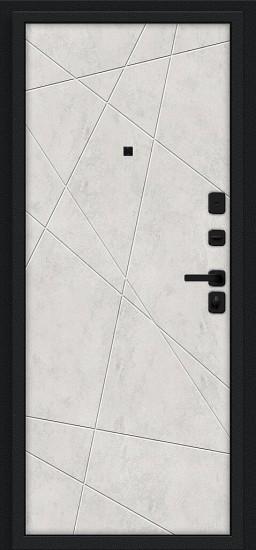 Металлическая дверь Граффити-5/SBlack Букле чёрное/Look Art