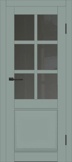 Межкомнатная дверь с экошпоном ДП DIM I-15 Gloomy sky Matt Сатинато Графит