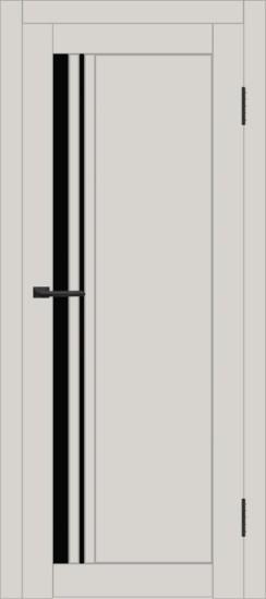 Межкомнатная дверь с экошпоном ДП DIM I-19.1 Silk Matt Lacobel Black