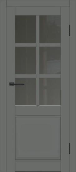 Межкомнатная дверь с экошпоном ДП DIM I-15 Graphite Matt Сатинато Графит