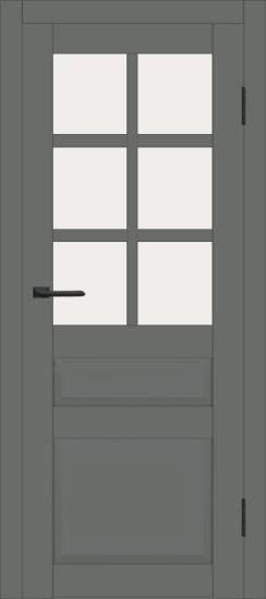 Межкомнатная дверь с экошпоном ДП DIM I-12 Graphite Matt Сатинато Белый