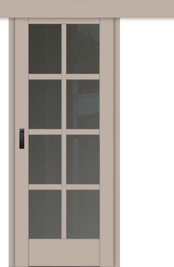 Межкомнатная дверь-купе ДП DIM I-14к Dune Matt Сатинато Графит