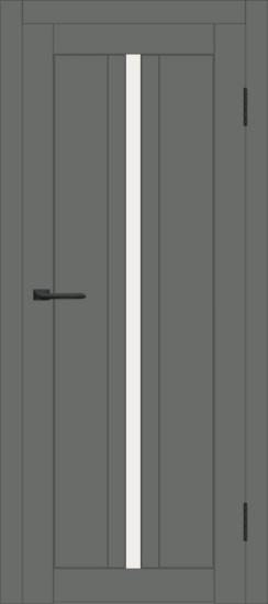 Межкомнатная дверь с экошпоном ДП DIM I-9 Graphite Matt Сатинато Белый