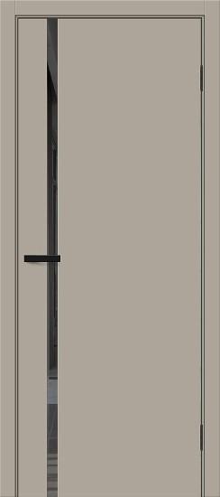 Межкомнатная дверь ПЭТ Браво-0.40.П Clay Silk / Mirox Grey