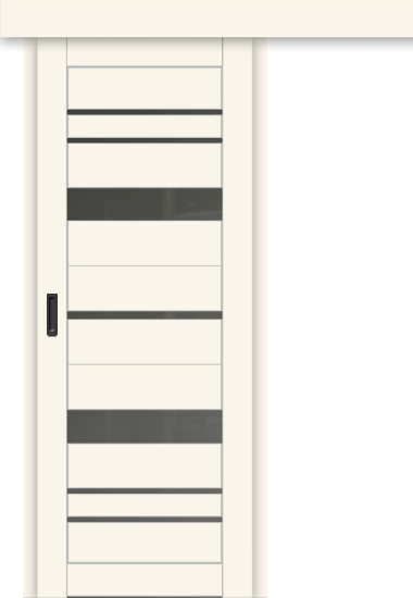 Межкомнатная дверь-купе ДП DIM I-16к Angel Matt / Сатинато Графит